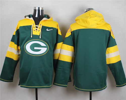 Nike Packers Blank Green Player Pullover NFL Hoodie - Click Image to Close